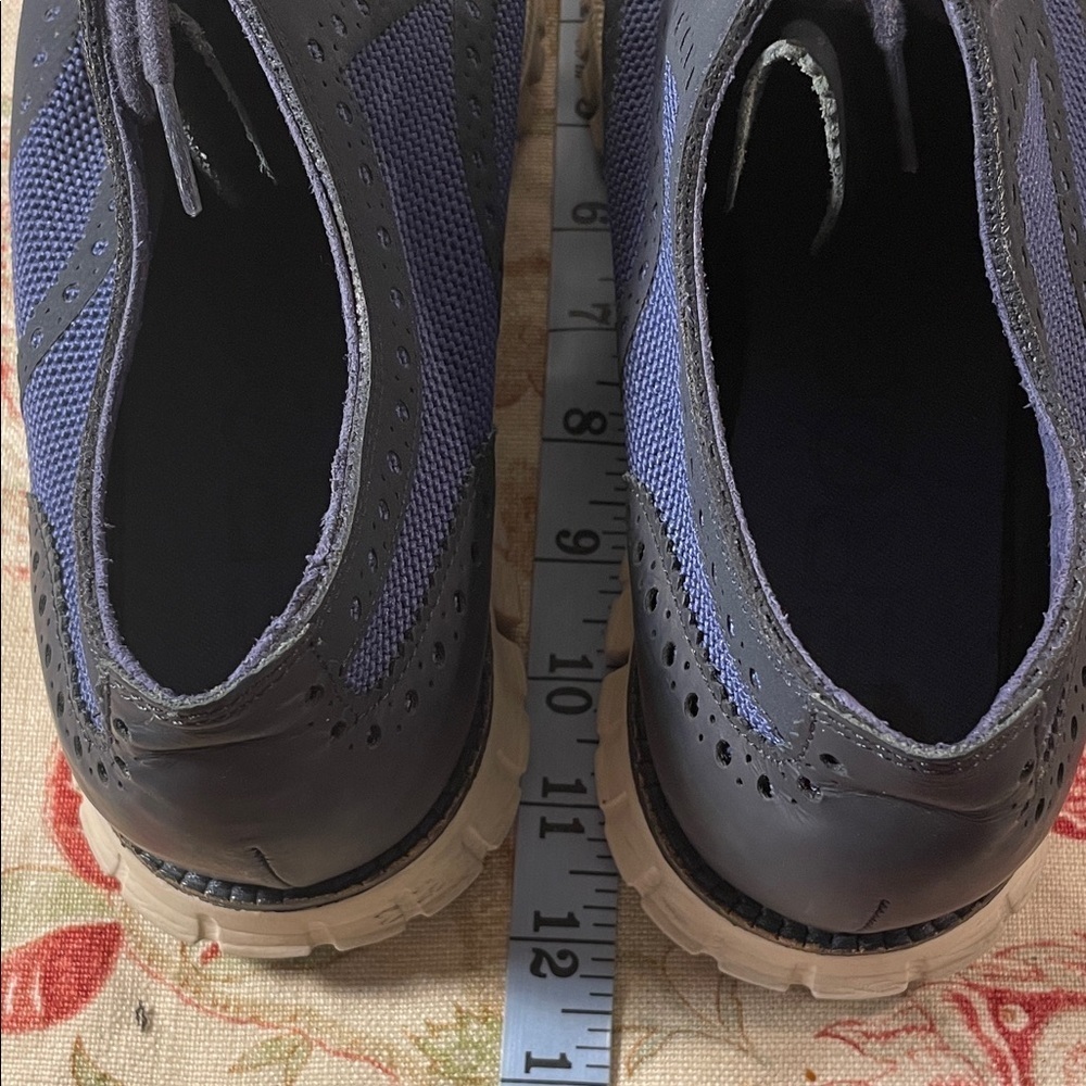 Cole Haan Grand.OS Navy and Royal Blue Lace Up Oxfords - Picture 13 of 14